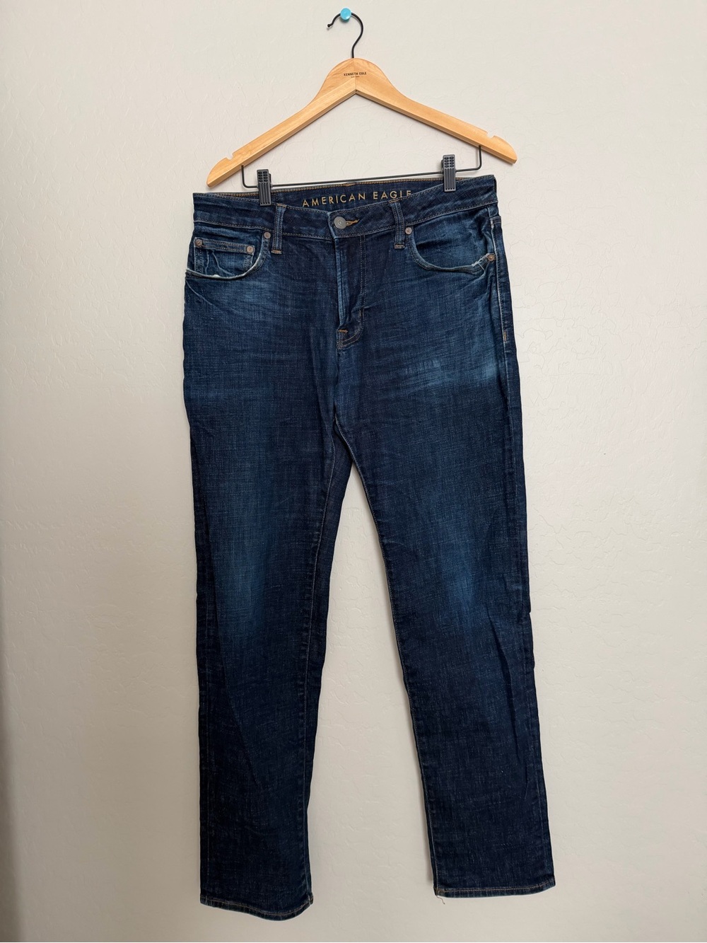 American Eagle Outfitters Men's Dark Wash Straight Jeans